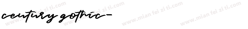 ceutury gothic字体转换